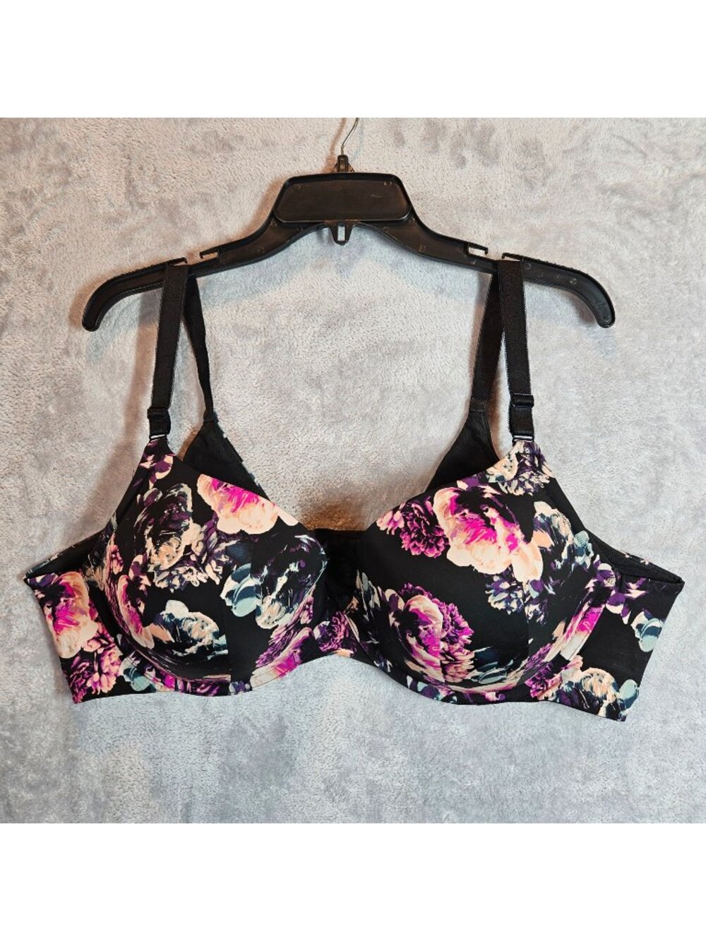 Torrid Curve Floral Underwire Womens Bra 44D Adjustable Strap Full Coverage